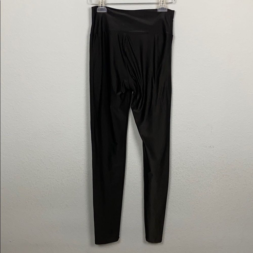 Love Culture Black Zipper Back Leggings